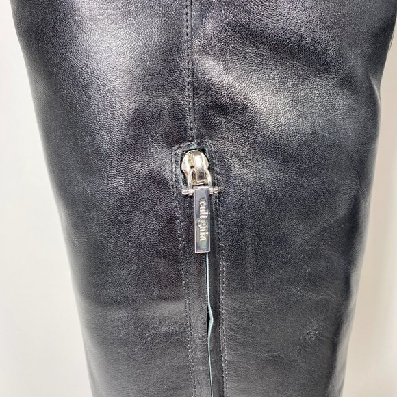 CULT GAIA Black Leather Knee High 'Yasmina' Boots - Picture 6 of 12